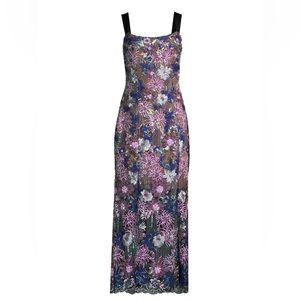 Elliatt gorgeous purple sequined embroidered dress